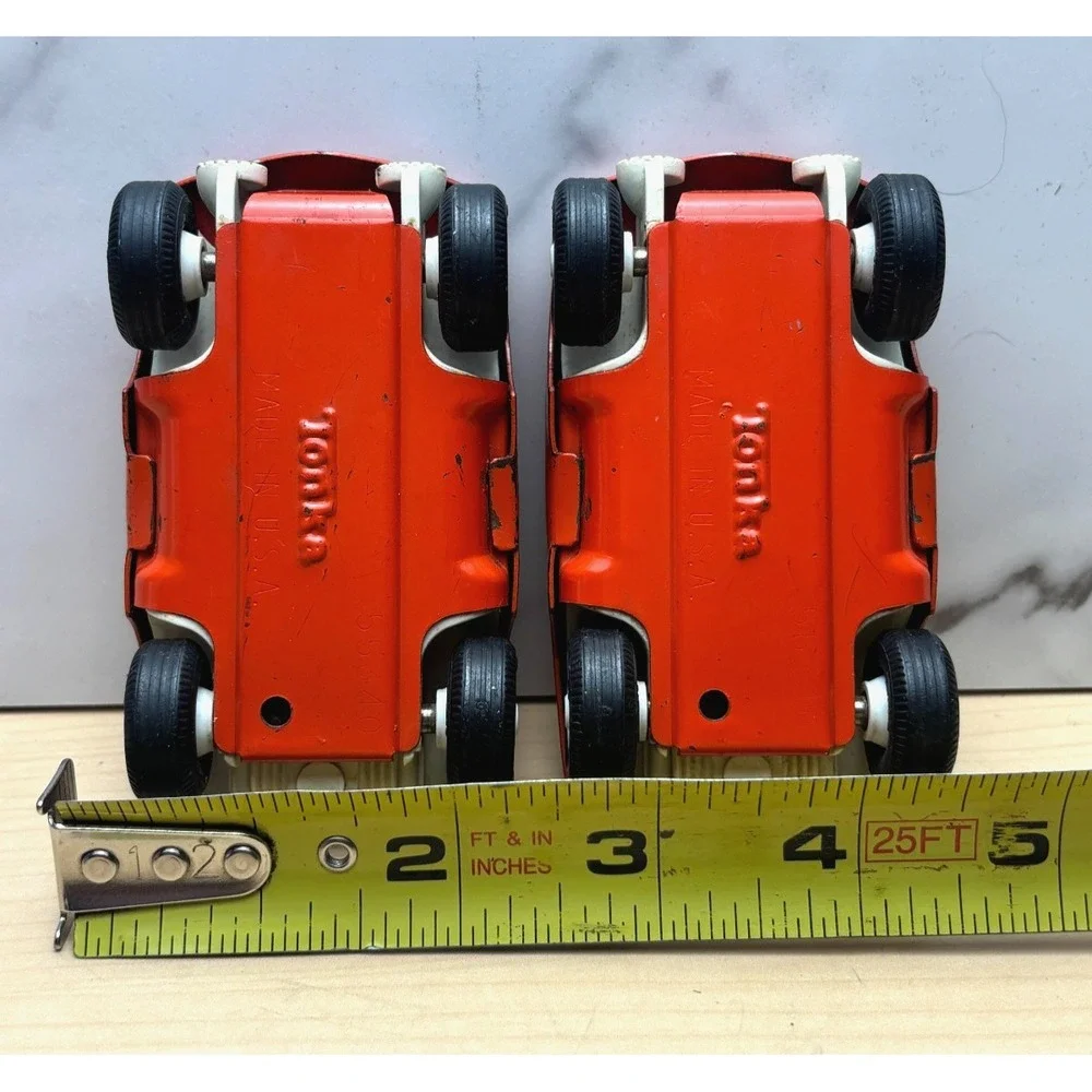 Tonka Vintage 1970s Mini Dune Buggy Orange Pressed Steel USA Lot of 2 55340